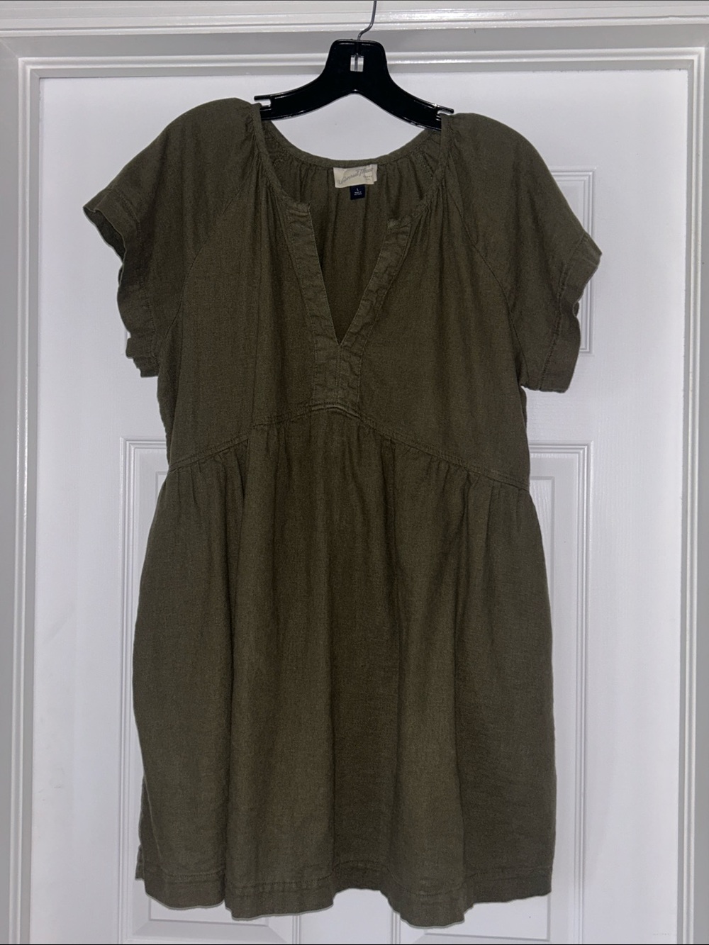 🌸 Universal Thread babydoll dress Olive green L